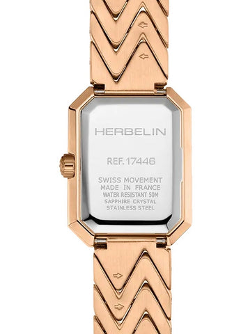 Herbelin Octogone Rose Gold PVD Watch