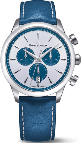 Maurice Lacroix 1975 Quartz Chronograph Date 40mm Watch 751038-SS001-131-4