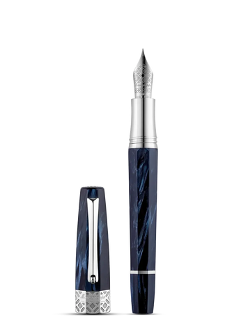 Montegrappa Extra Otto Fountain Pen Dark Blue Medium