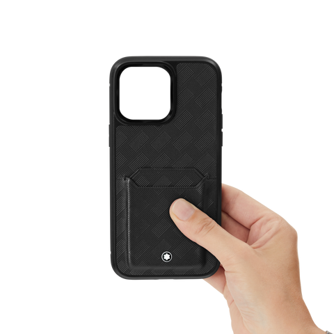 Montblanc Extreme 3.0 Hard Phone Case for Apple iPhone 15 Pro Max with 2cc Black