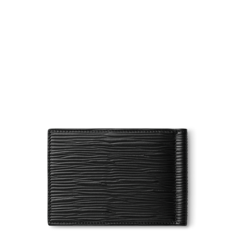 Montblanc Meisterstuck 4810 Wallet 6cc with Money Clip Black
