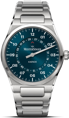 MeisterSinger Watch Kaenos Open Date Sunburst Petrol