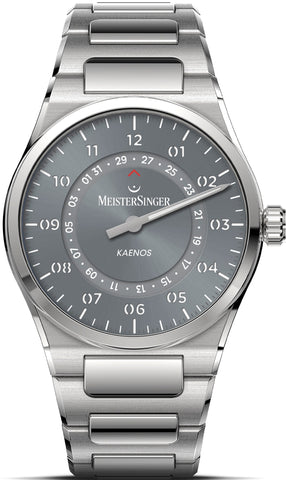 MeisterSinger Watch Kaenos Open Date Sunburst Grey