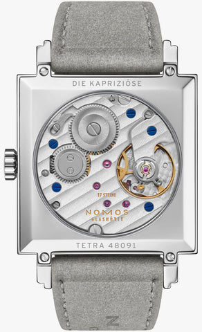 Nomos Glashutte Tetra Nude Sapphire Crystal Watch