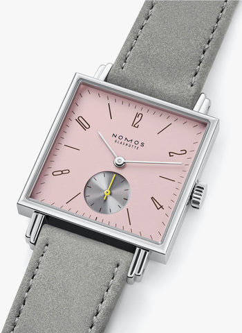 Nomos Glashutte Tetra Rose Sapphire Crystal Watch