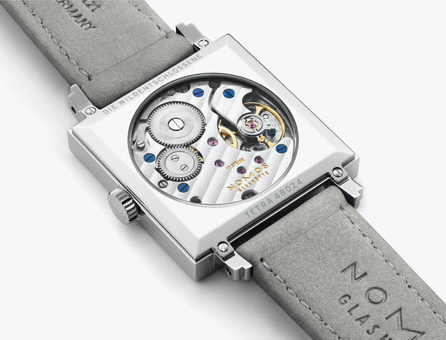 Nomos Glashutte Tetra Rose Sapphire Crystal Watch