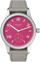 Nomos Glashutte Club Campus Deep Pink Sapphire Crystal Watch 711.GB