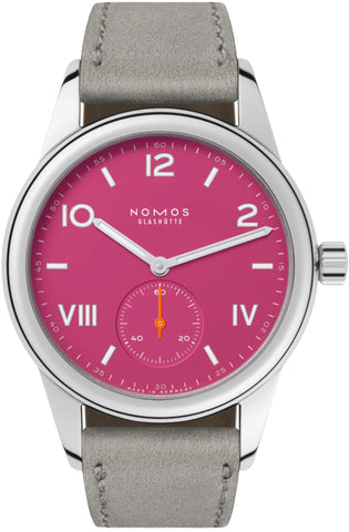 Nomos Glashutte Club Campus Deep Pink Sapphire Crystal Watch 711.GB