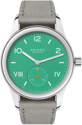 Nomos Glashutte Club Campus Electric Green Sapphire Crystal Watch 715.GB