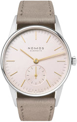 Nomos Glashutte Orion 33 Rose Steel Back Watch 315