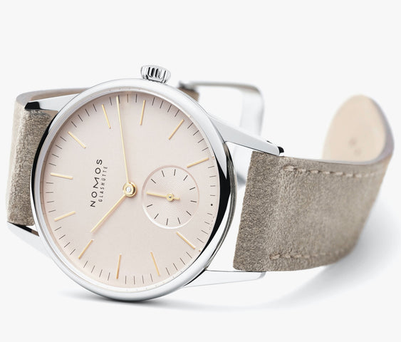 Nomos Glashutte Orion 33 Rose Steel Back Watch