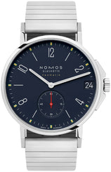 Nomos Glashutte Ahoi Neomatik 38 Date Atlantic Sapphire Crystal Watch 528 SPORT BRACELET