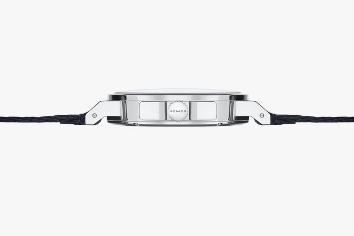 Nomos Glashutte Ahoi Neomatik 38 Date Sand Sapphire Crystal Watch