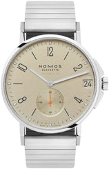 Nomos Glashutte Ahoi Neomatik 38 Date Sand Steel Back Watch 517 SPORT BRACELET