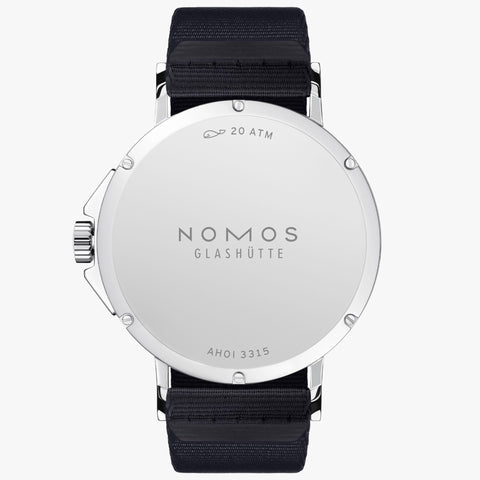 Nomos Glashutte Ahoi Neomatik Atlantic Steel Back Watch