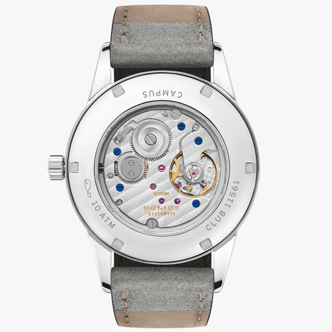 Nomos Glashutte Club Campus 38 Electric Green Sapphire Crystal Watch