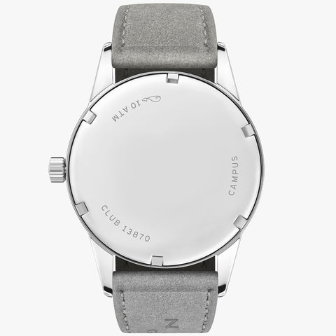 Nomos Glashutte Club Campus 38 Endless Blue Steel Back Watch