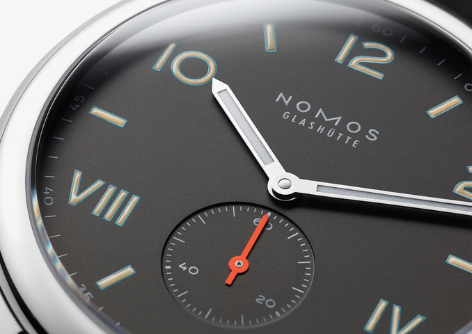 Nomos Glashutte Club Campus 38 Nacht Sapphire Crystal Watch