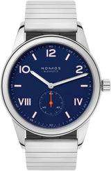Nomos Glashutte Club Campus 38 Nigh Sky Steel Back Watch 722 SPORT BRACELET