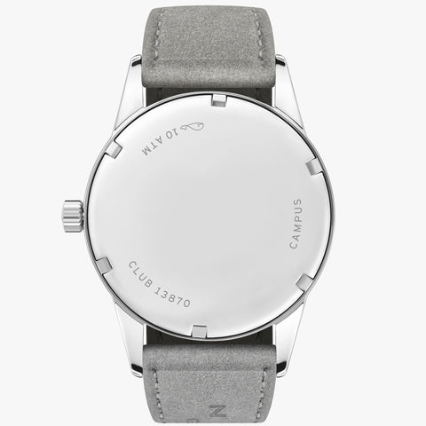 Nomos Glashutte Club Campus 38 Nonstop Red Steel Back Watch