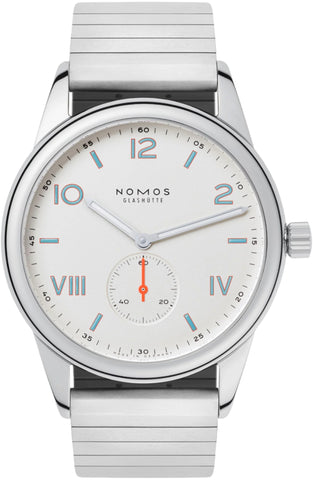 Nomos Glashutte Club Campus 38 Steel Back Watch 735 SPORT BRACELET