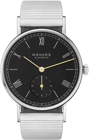 Nomos Glashutte Ludwig 33 Noir Sapphire Crystal Watch 227 BRACELET