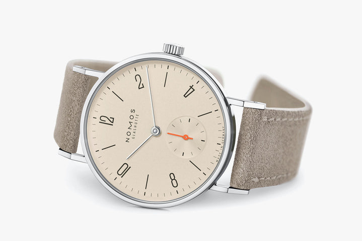 Nomos Glashutte Tangente 33 Champagne Sapphire Crystal Watch