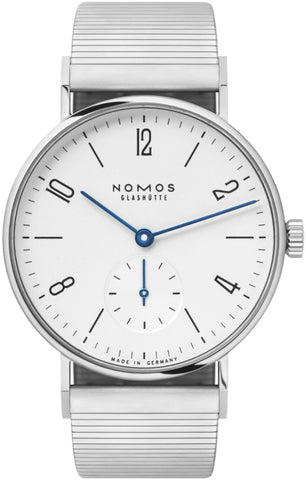 Nomos Glashutte Tangente 33 Steel Back Watch 122 BRACELET