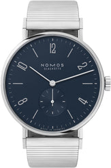 Nomos Glashutte Tangente 38 Midnight Blue Sapphire Crystal Watch 167 BRACELET