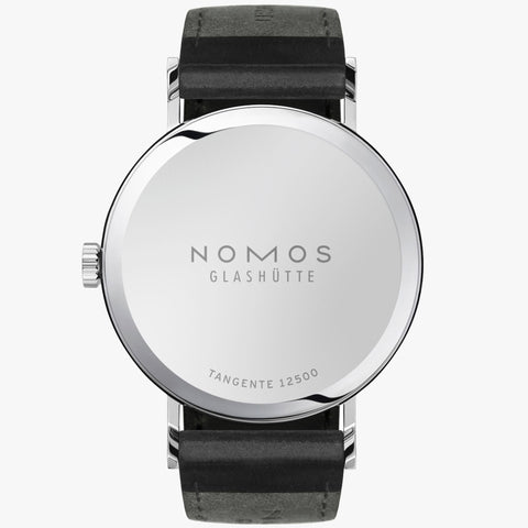 Nomos Glashutte Tangente 38 Steel Back Watch