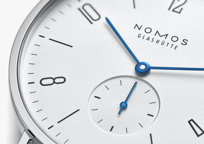 Nomos Glashutte Tangente 38 Steel Back Watch
