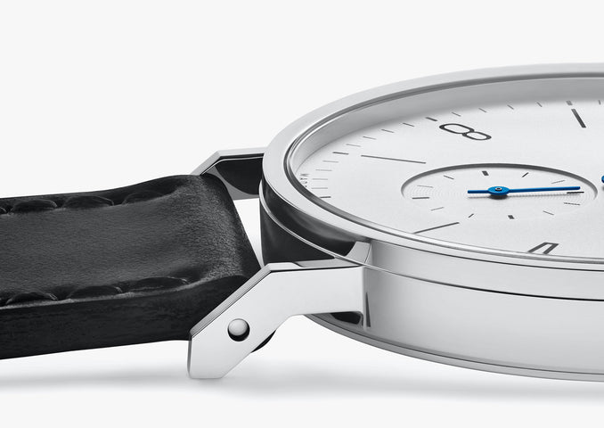 Nomos Glashutte Tangente 38 Steel Back Watch