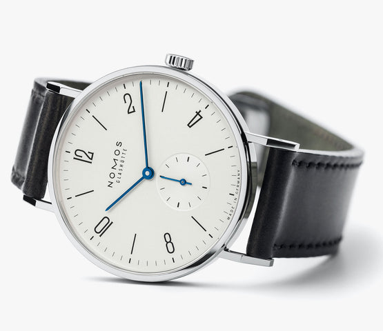 Nomos Glashutte Tangente 38 Steel Back Watch