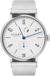 Nomos Glashutte Tangente Datum Gangreserve Sapphire Crystal Watch 131 BRACELET