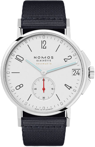 Nomos Glashutte Ahoi Neomatik 38 Date Steel Back Watch 525.SB