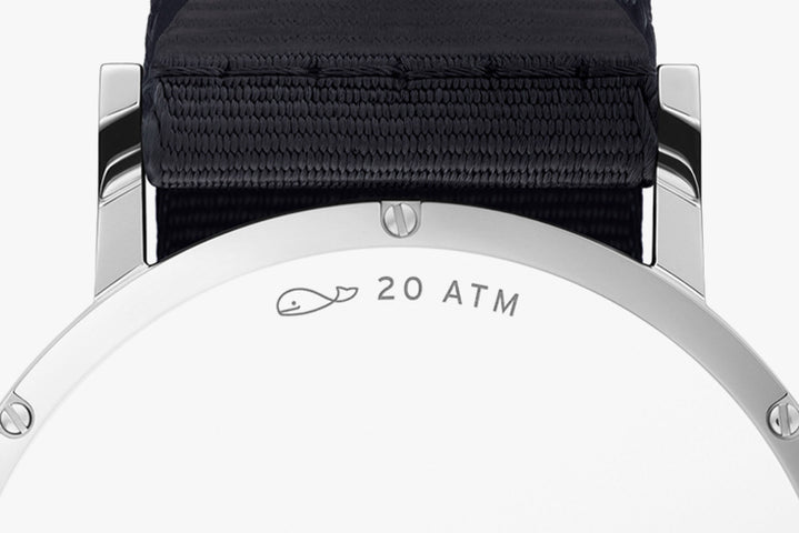 Nomos Glashutte Ahoi Neomatik 38 Date Steel Back Watch