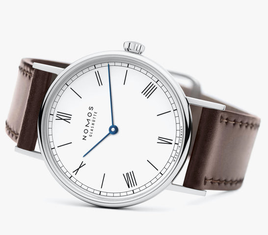 Nomos Glashutte Ludwig 33 Duo Enamel White Watch