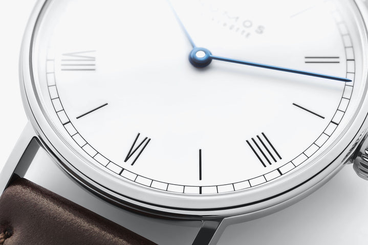Nomos Glashutte Ludwig 33 Duo Enamel White Watch