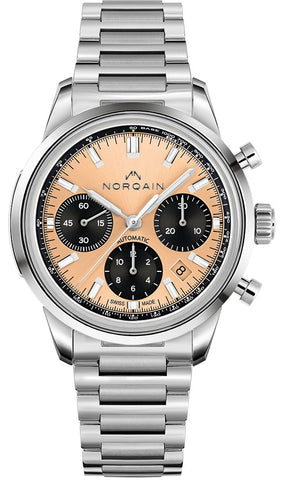 Norqain Watch Freedom 60 Chrono 40mm Peach Bracelet Limited Edition N2201S22LC/F221/201SG