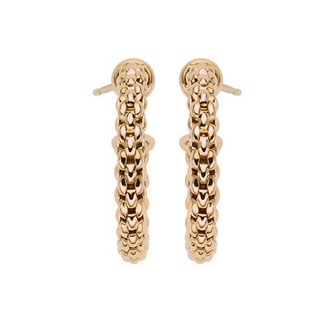 Fope Essentials 18ct Rose Gold Small Hoop Earrings OR01