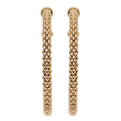 Fope Essentials 18ct Rose Gold Large Hoop Earrings OR03