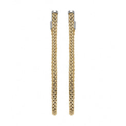 Fope Flexit Essentials 18ct Yellow Gold Long Mesh Chain Earrings OR05