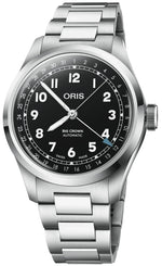 Oris Big Crown Pointer Date 40mm Watch with black dial, steel bracelet, steel case
