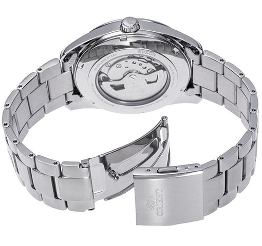 Orient Contemporary Open Heart Green Watch