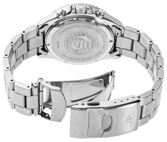 Orient Mako Solar Chronograph White Watch