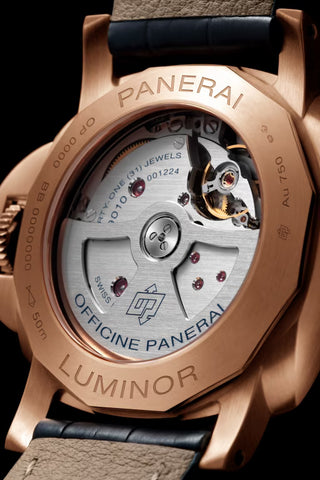 Panerai Luminor Marina Goldtech Sole Blu Watch