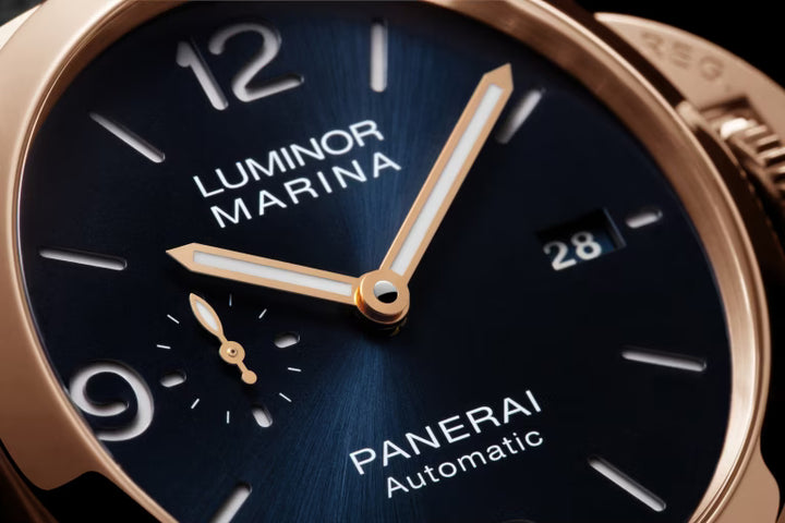 Panerai Luminor Marina Goldtech Sole Blu Watch