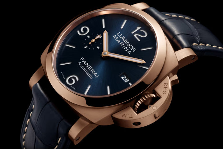 Panerai Luminor Marina Goldtech Sole Blu Watch