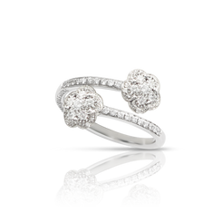 Pasquale Bruni Figlia Dei Fiori 18ct White Gold 0.47ct Diamond Flower Ring, 16049B.
