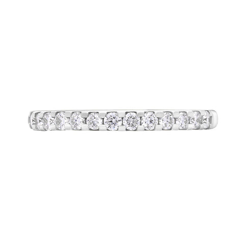 Platinum 0.34ct Diamond Half Eternity Ring